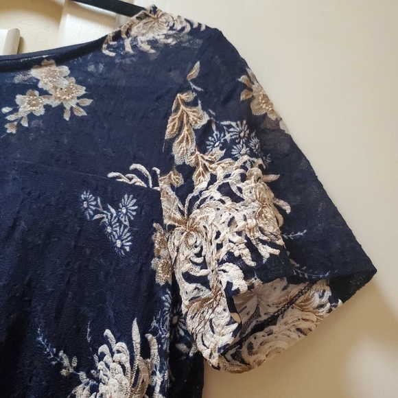 Roz & Ali Women's Short-sleeved Peplum Dress - Picture 6 of 11